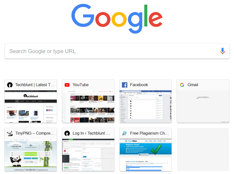 Google Chrome - Multiple Pages