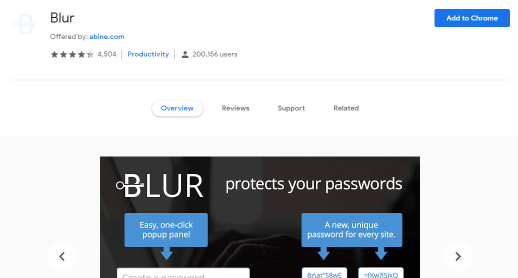 Blur - Best Google Chrome Extensions For Privacy