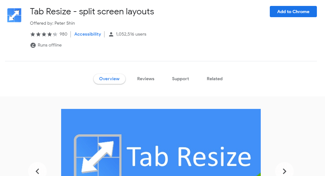 Tab Resize - Best Google Chrome Extensions for Power Users